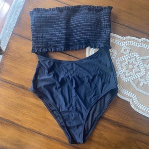 Pink Lily cut out swimsuit